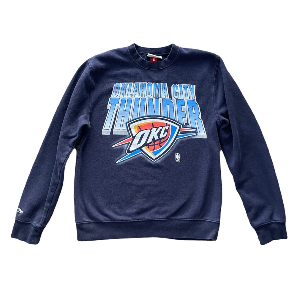 Authentic NBA OKC Women’s Sweatshirt Small Oklahoma City Thunder Dark Blue